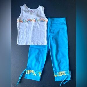 Jenage Hawaiian Paradise Girl’s Matching Pants & Top Set Vintage Y2k